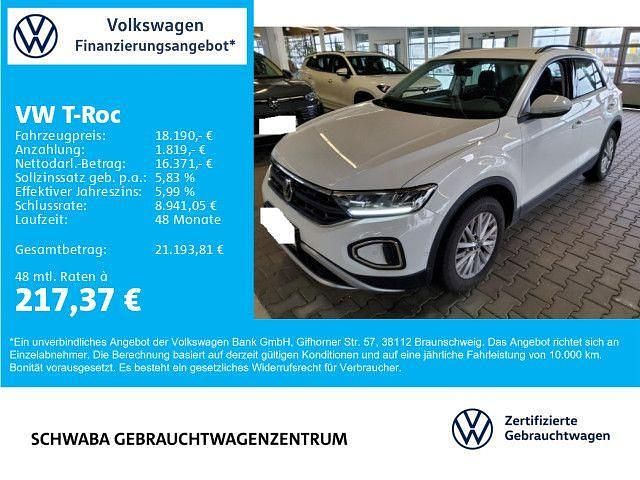 Weiß Gebraucht 2022 VW T-Roc Life SUV | 18.190 € (Fairer Preis) - Bild 1/4