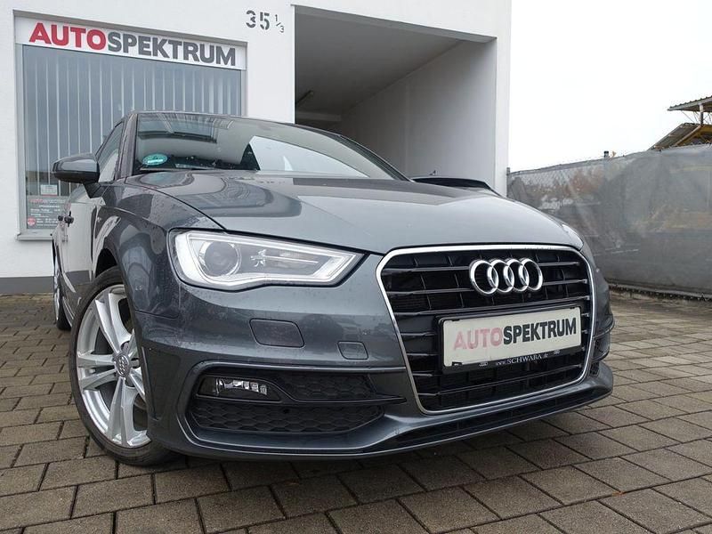 Grau Gebraucht 2013 Audi A3 Sportback S-Line Limousine | 8.750 € (Superpreis) - Bild 1/4