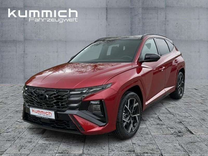 Rot (ultimate red / met) Neu 2025 Hyundai Tucson N Line SUV | 39.760 € (Fairer Preis) - Bild 1/4