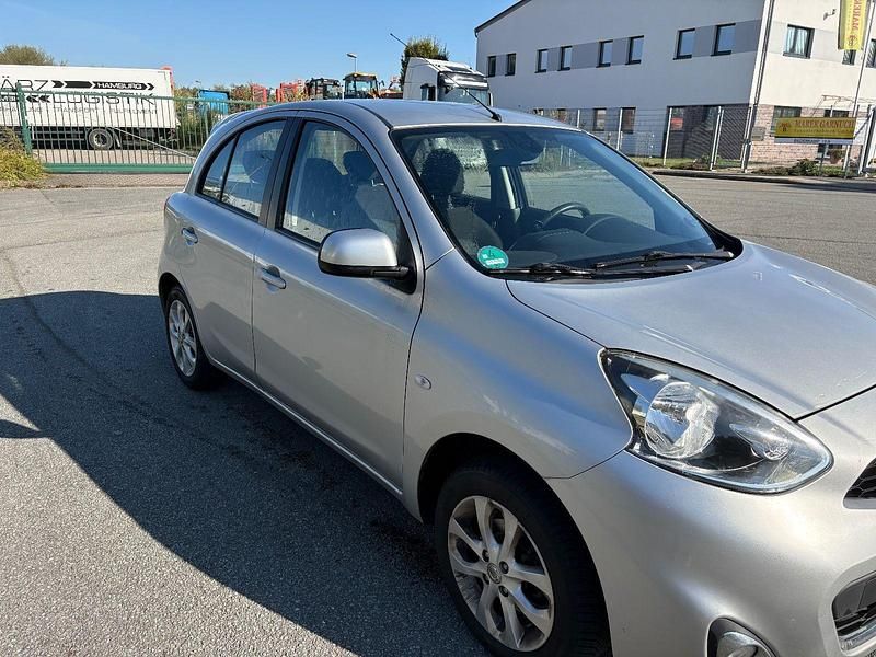 Silber Gebraucht 2015 Nissan Micra Kleinwagen | 4.400 € (Superpreis) - Bild 1/4