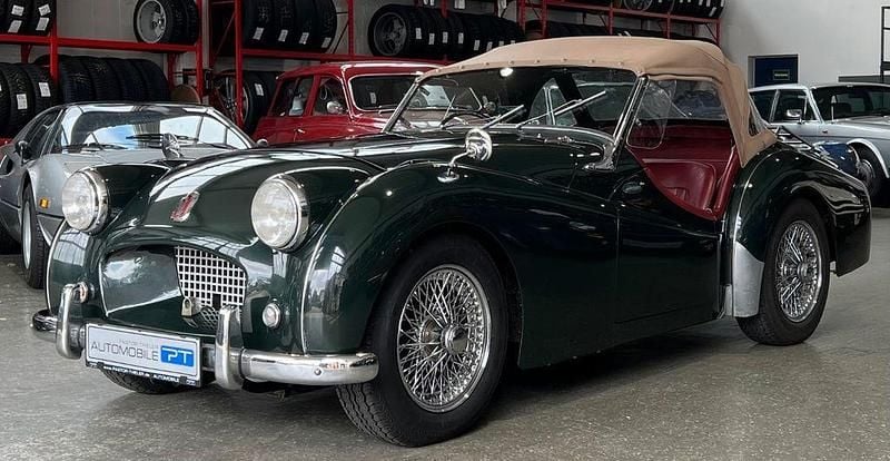 British racing green Gebraucht 1956 Triumph TR2 Cabrio | 38.900 € - Bild 1/4