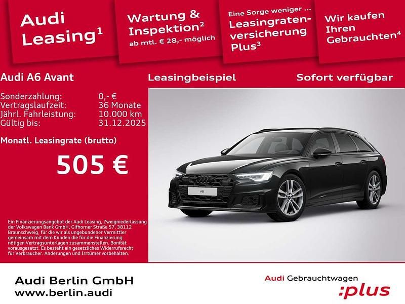 Mythosschwarz metallic Gebraucht 2025 Audi A6 Design Kombi | 52.900 € (Etwas zu teuer) - Bild 1/3