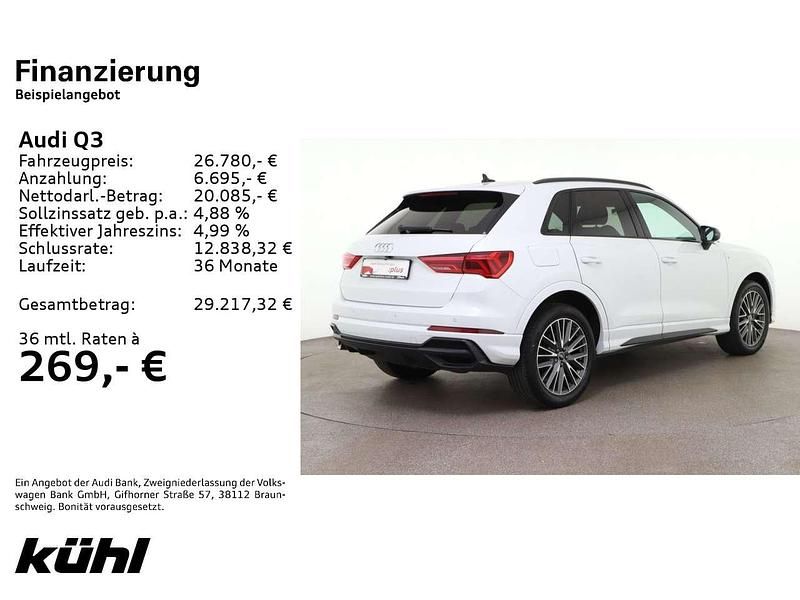 Gebraucht Audi Q3 Ambiente 245 PS (180 kW) 2021 Gletscherweiß metallic SUV