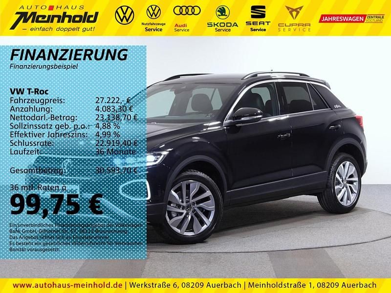 Gebraucht VW T-Roc Goal 150 PS (110 kW) 2024 Deep black perleffekt SUV