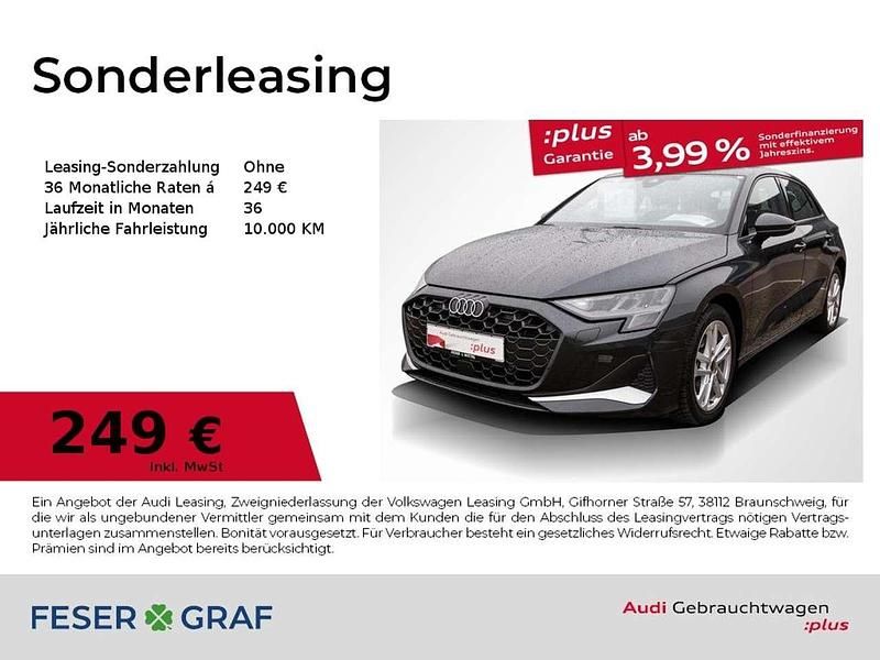 Manhattangrau metallic Gebraucht 2024 Audi A3 Advanced Limousine | 32.990 € (Etwas zu teuer) - Bild 1/3