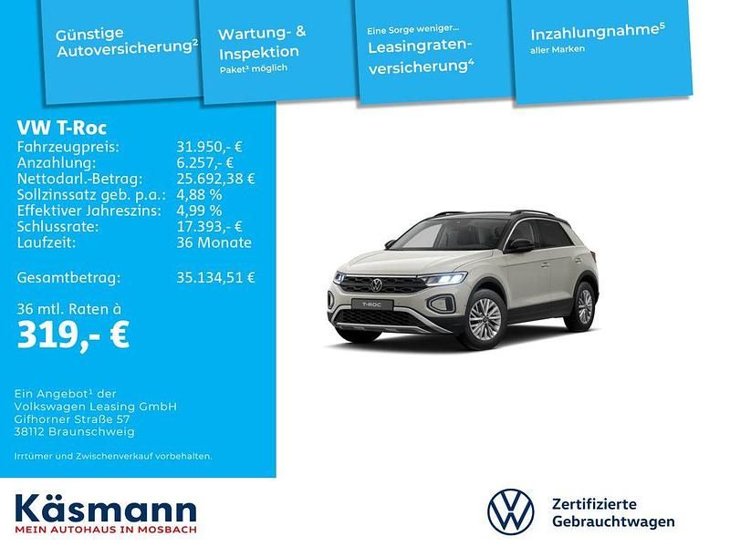 Gebraucht VW T-Roc Life 150 PS (110 kW) 2025 Grau SUV