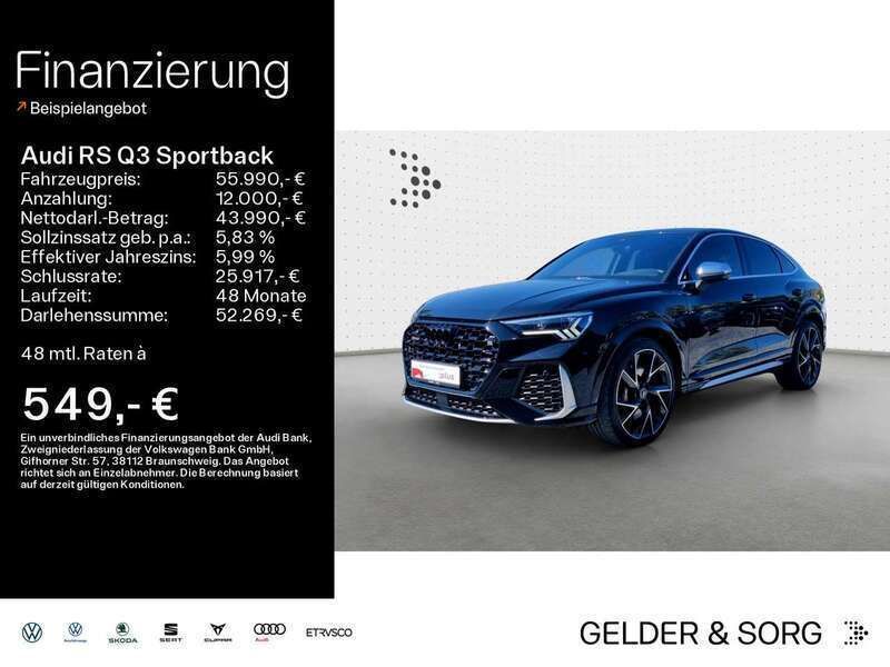Mythosschwarz metallic Gebraucht 2022 Audi RS Q3 SUV | 55.990 € (Fairer Preis) - Bild 1/1