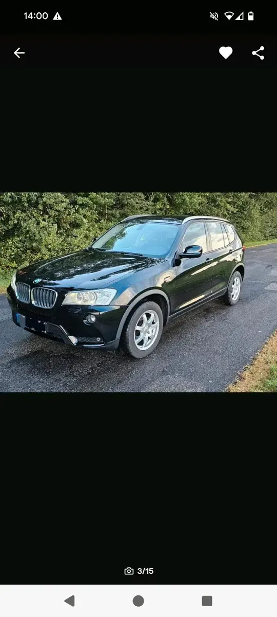 Gebraucht BMW X3 184 PS (135 kW) 2012 Schwarz SUV