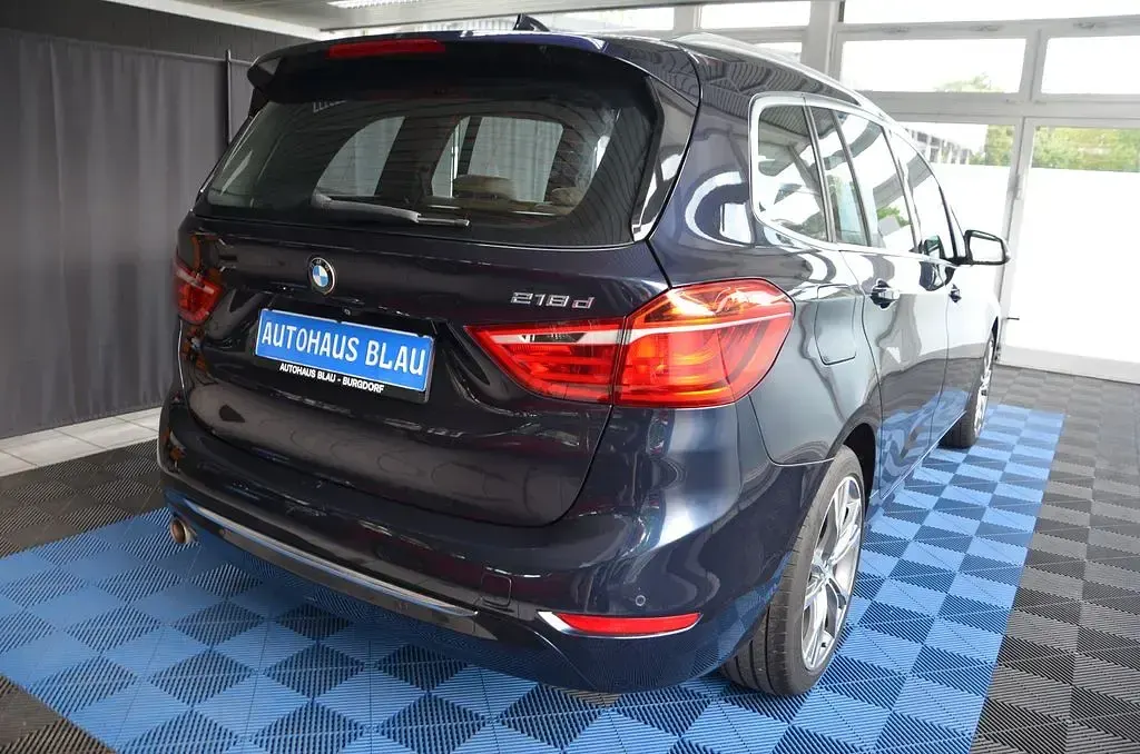 Gebraucht BMW 218 Gran Tourer Luxury Line 150 PS (110 kW) 2015 Blau Van / Kleinbus