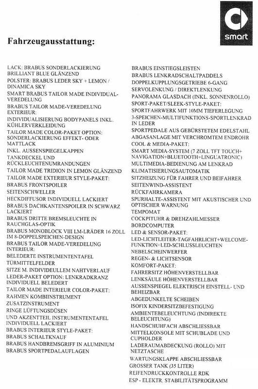 Gebraucht Smart ForTwo Coupé Brabus 90 PS (66 kW) 2017 Kleinwagen