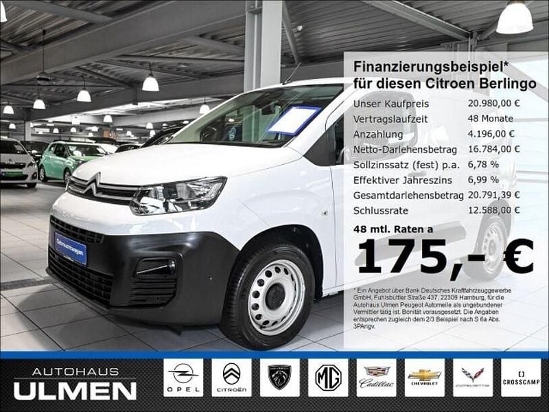 Gebraucht Citroën Berlingo 131 PS (96 kW) 2023 Weiss icy/deckende lackierung Van / Kleinbus
