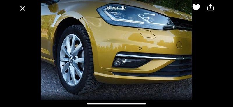 Gebraucht VW Golf Highline 125 PS (91 kW) 2018 Gelb Limousine