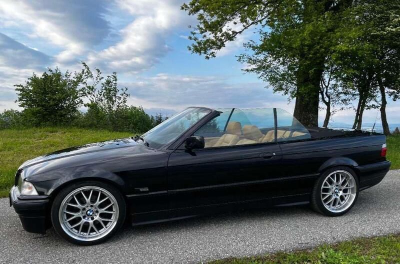 Schwarz Gebraucht 1994 BMW 325 Cabriolet Cabrio | 13.999 € - Bild 1/4