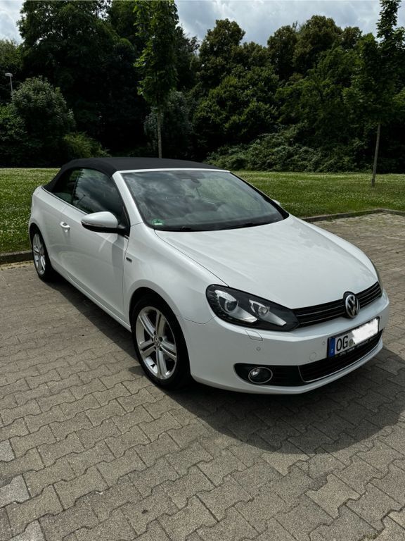 Weiß Gebraucht 2013 VW Golf Cabriolet Cabrio | 7.100 € (Fairer Preis) - Bild 1/4