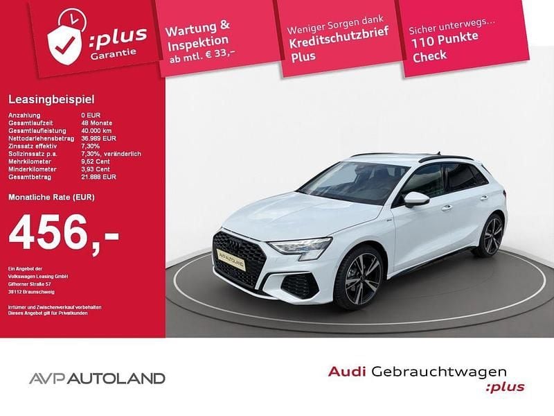 Gebraucht Audi A3 S-Line 150 PS (110 kW) 2024 Gletscherweiß metallic Limousine