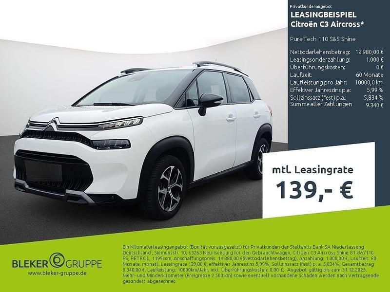 Gebraucht Citroën C3 Aircross Shine 110 PS (80 kW) 2023 Weiß SUV