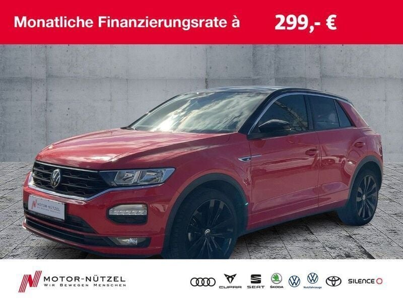 Rot Gebraucht 2021 VW T-Roc R-line SUV | 22.960 € (Superpreis) - Bild 1/4