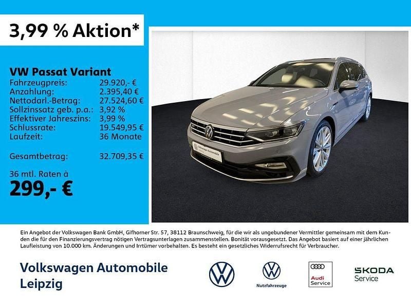 Grau Gebraucht 2022 VW Passat Elegance Kombi | 29.920 € (Fairer Preis) - Bild 1/3