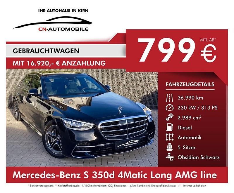 Schwarz Gebraucht 2024 Mercedes S350 AMG line Limousine | 98.990 € (Etwas zu teuer) - Bild 1/4