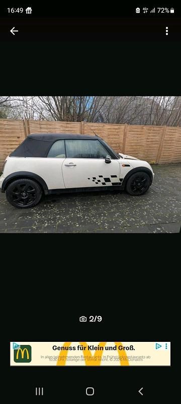 Gebraucht Mini Cooper Cabriolet 116 PS (85 kW) 2007 Weiß Cabrio