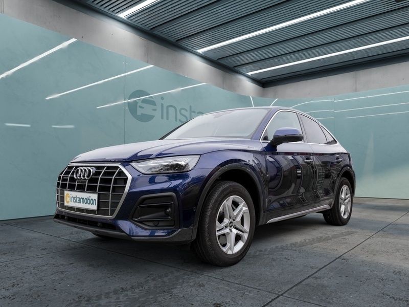 Blau Gebraucht 2021 Audi Q5 Sportback Advanced SUV | 40.760 € (Teuer) - Bild 1/4