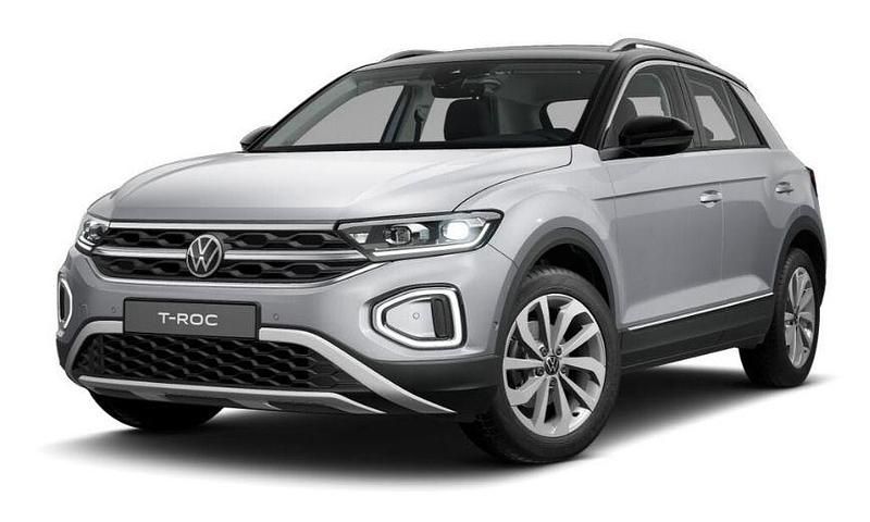 Pure white / schwarz Neu 2025 VW T-Roc Style SUV | 39.590 € (Fairer Preis) - Bild 1/4