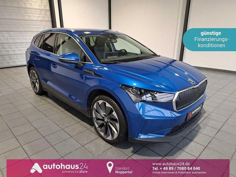 Blau Gebraucht 2022 Skoda Enyaq iV Loft SUV | 27.990 € (Superpreis) - Bild 1/4