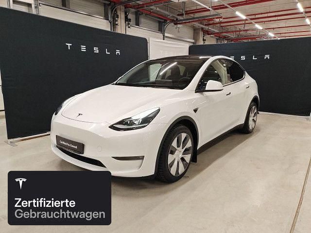 Pearl white multicoat Gebraucht 2023 Tesla Model Y Long Range AWD SUV | 33.300 € (Guter Preis) - Bild 1/4