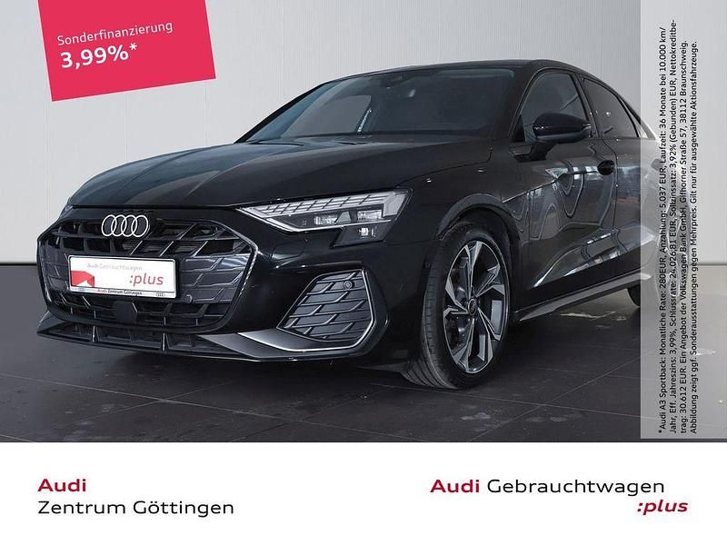 Schwarz Gebraucht 2024 Audi A3 S-Line Limousine | 29.880 € - Bild 1/4