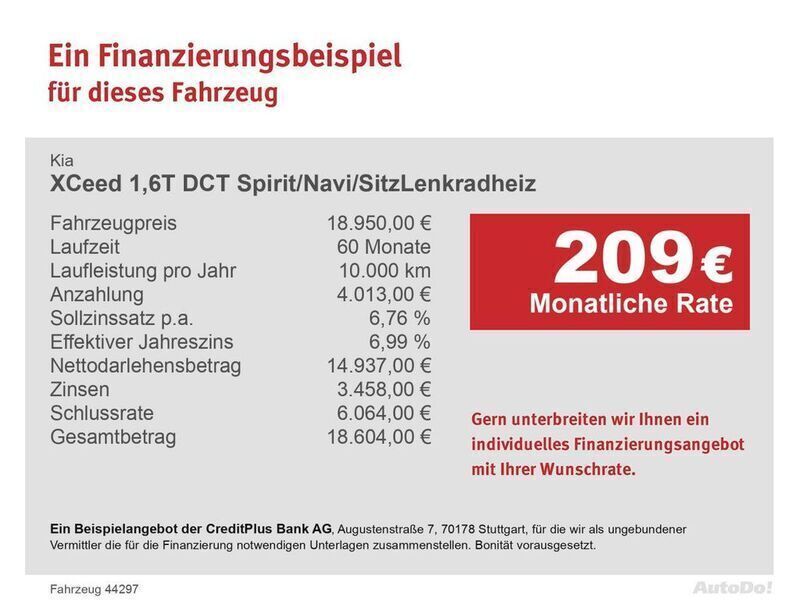 Weiß Gebraucht 2020 Kia XCeed Spirit SUV | 18.950 € (Fairer Preis) - Bild 1/1