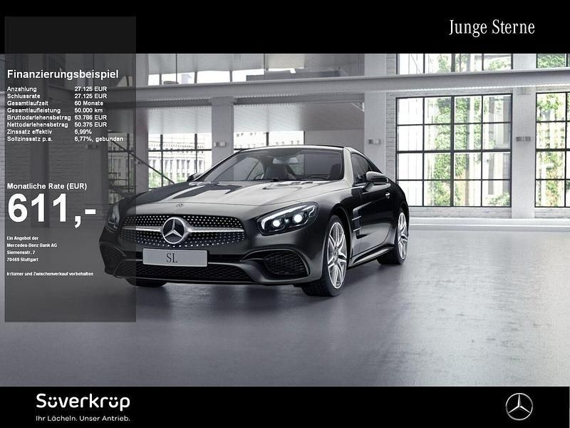 Grau Gebraucht 2020 Mercedes SL500 AMG Cabrio | 76.950 € (Teuer) - Bild 1/2