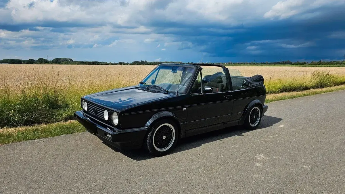 Gebraucht VW Golf Cabriolet Karmann 98 PS (72 kW) 1992 Schwarz Cabrio