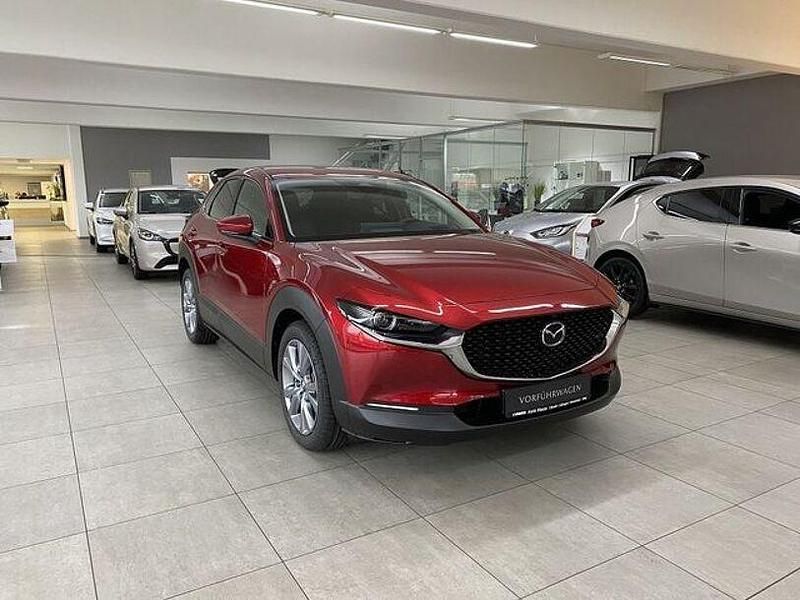 Soul red crystal m Gebraucht 2025 Mazda CX-30 Exclusive-Line SUV | 26.990 € (Fairer Preis) - Bild 1/4