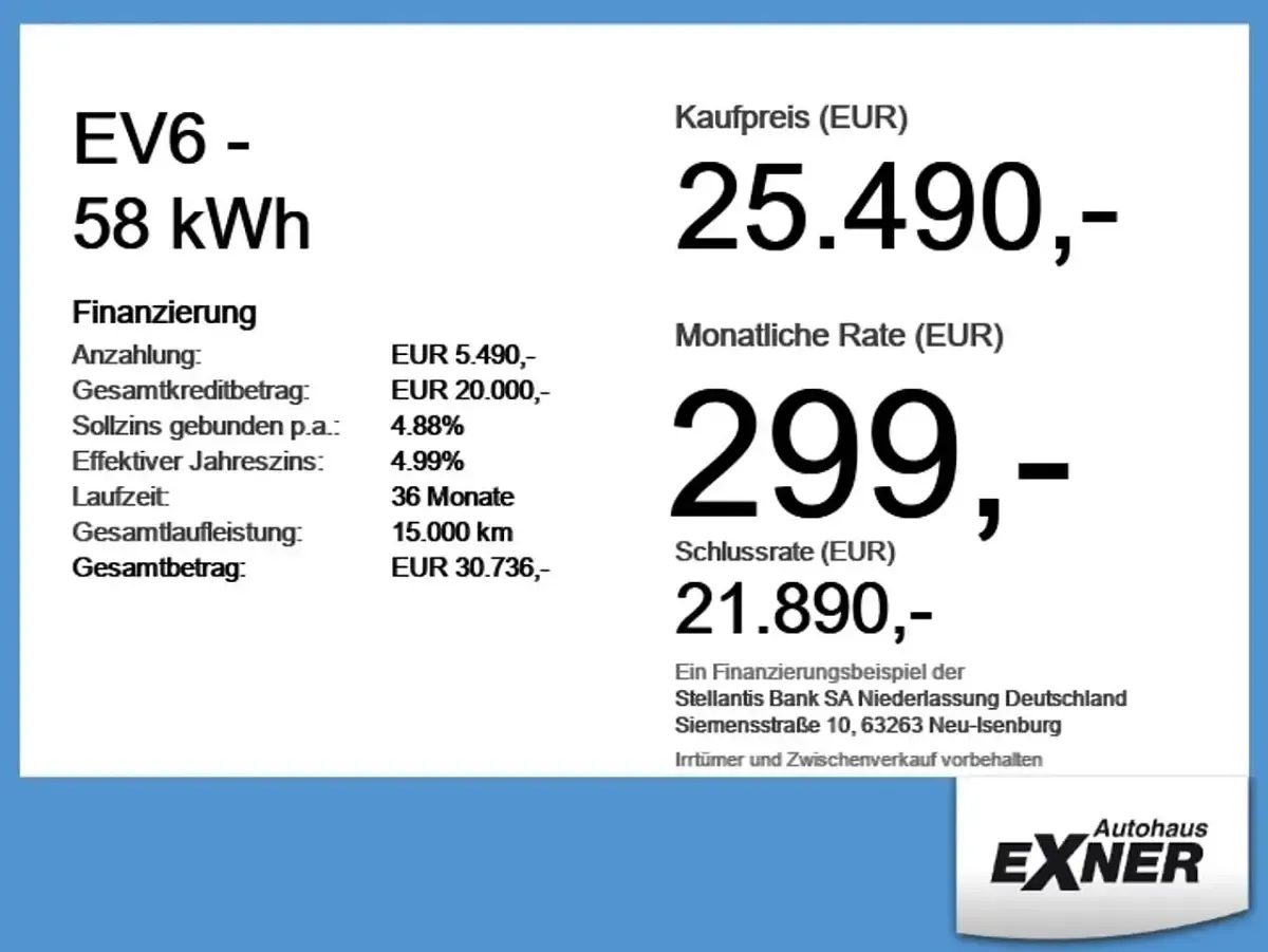 Gebraucht Kia EV6 125 kW (170 PS) 2023 Rot SUV