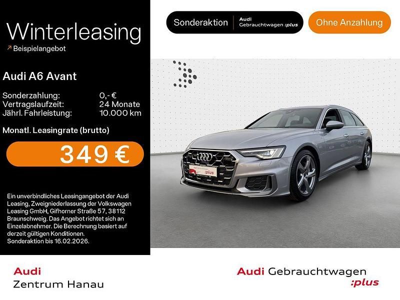 Florettsilber metallic Gebraucht 2024 Audi A6 S-Line Kombi | 49.499 € (Teuer) - Bild 1/4