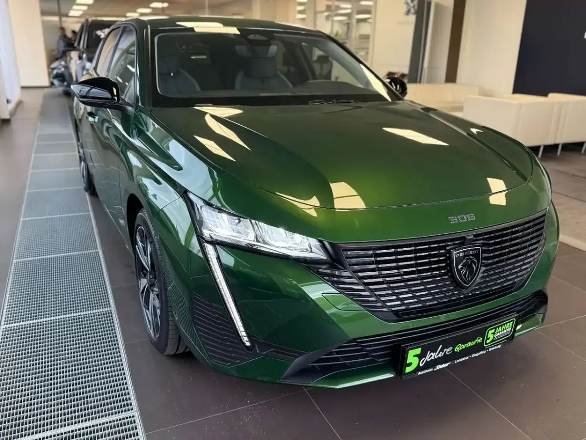 Gebraucht Peugeot 308 Allure 131 PS (96 kW) 2023 Lackierung olivgrün/typ aussen Limousine