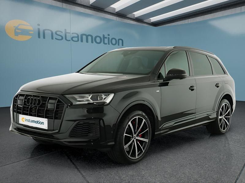 Schwarz Gebraucht 2022 Audi Q7 S-Line SUV | 64.449 € - Bild 1/4