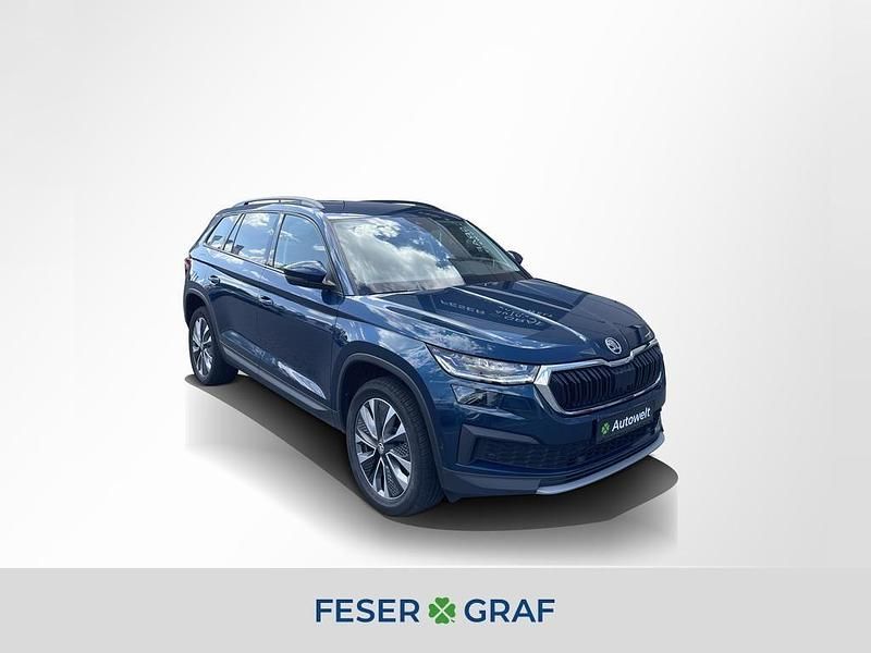 Lavablau metallic Gebraucht 2022 Skoda Kodiaq Tour SUV | 25.880 € (Teuer) - Bild 1/4