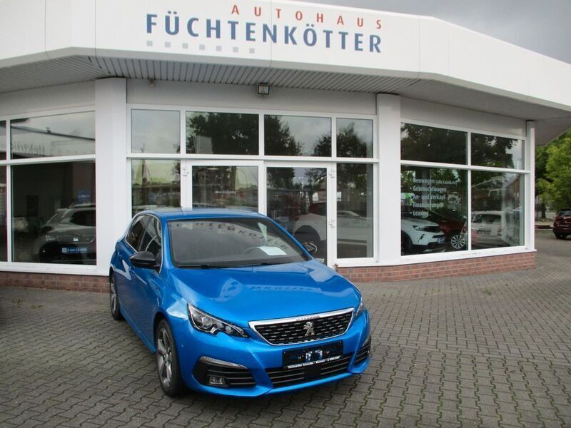 Blau Gebraucht 2021 Peugeot 308 GT-line Limousine | 24.300 € - Bild 1/4