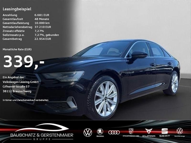 Brillantschwarz Gebraucht 2022 Audi A6 Sport Limousine | 36.240 € (Guter Preis) - Bild 1/4