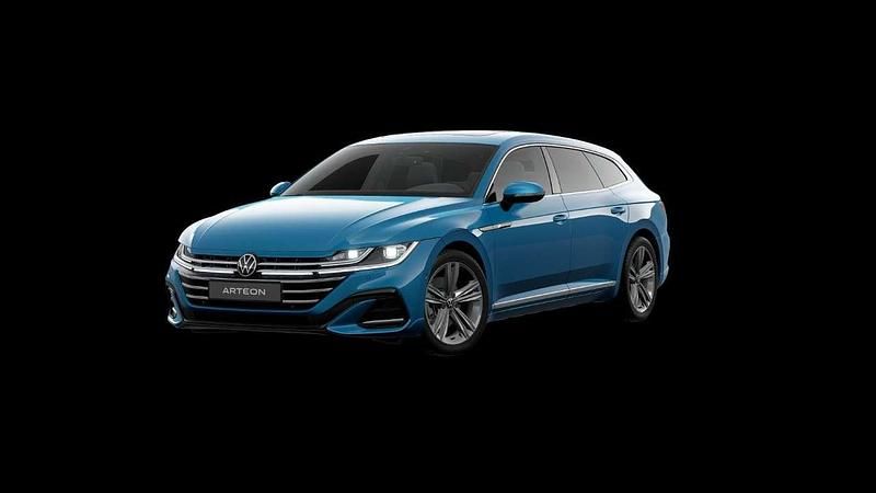 Eisvogelblau metallic Gebraucht 2024 VW Arteon R-line Coupé | 45.908 € - Bild 1/4
