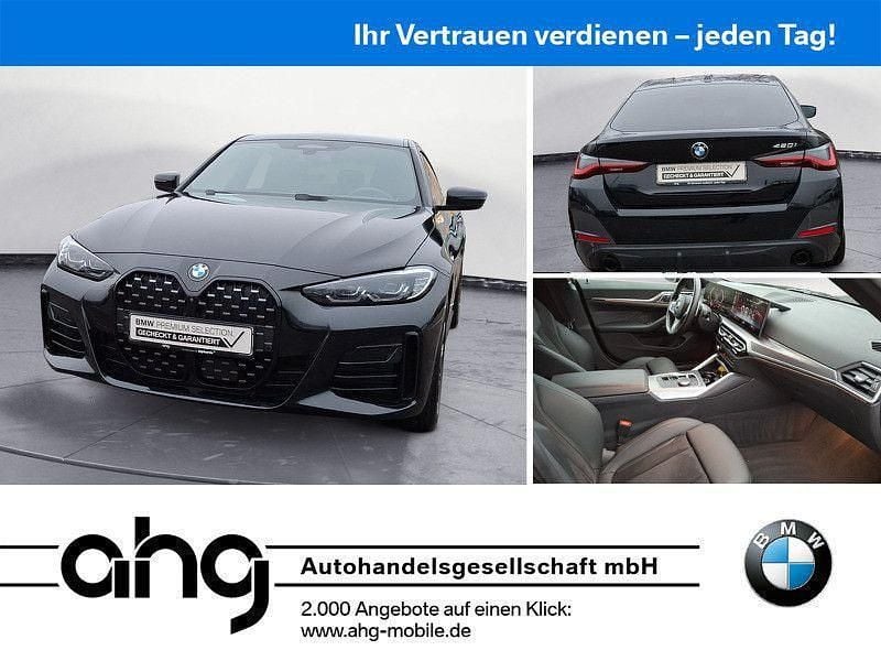 Schwarz Gebraucht 2023 BMW 420 Gran Coupé M Sport Coupé | 38.830 € (Fairer Preis) - Bild 1/4