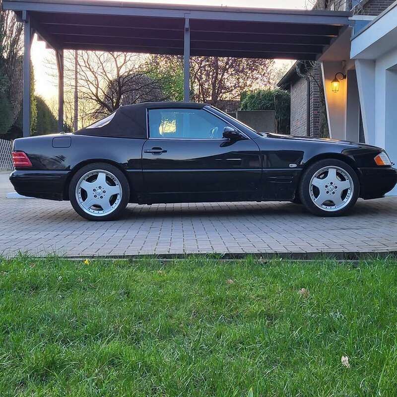Schwarz Gebraucht 2001 Mercedes SL320 Cabrio | 20.900 € (Superpreis) - Bild 1/4