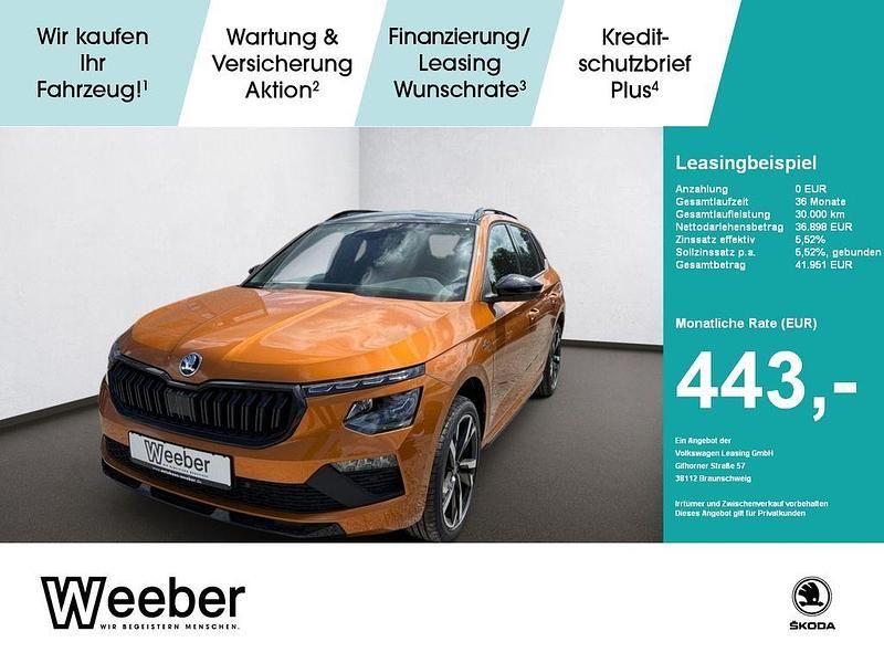 Orange Neu 2025 Skoda Kamiq Monte Carlo SUV | 36.898 € (Teuer) - Bild 1/4