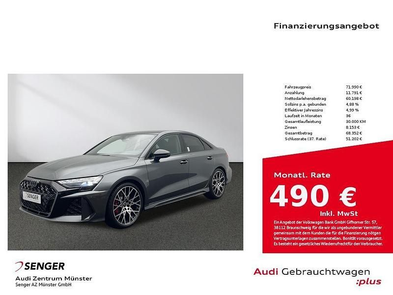 Daytonagrau perleffekt Gebraucht 2025 Audi RS3 Sport Limousine | 71.990 € (Teuer) - Bild 1/4