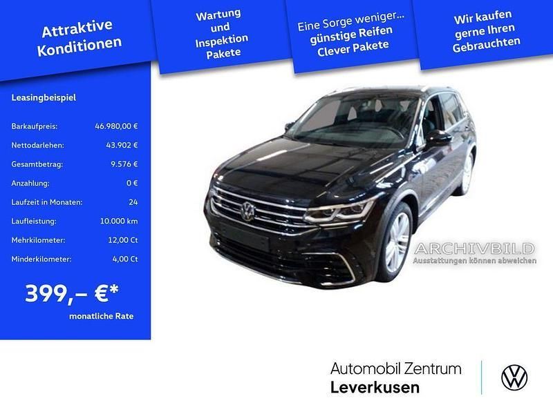 Schwarz Gebraucht 2024 VW Tiguan R-line SUV | 46.980 € (Teuer) - Bild 1/2