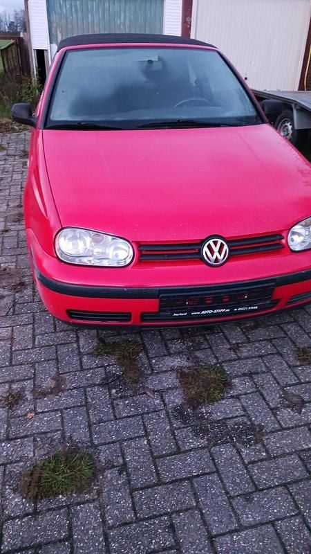 Rot Gebraucht 2001 VW Golf Cabriolet Cabrio | 2.249 € (Fairer Preis) - Bild 1/4