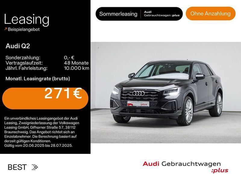 Mythosschwarz metallic Gebraucht 2024 Audi Q2 Advanced Plus SUV | 34.999 € (Fairer Preis) - Bild 1/4