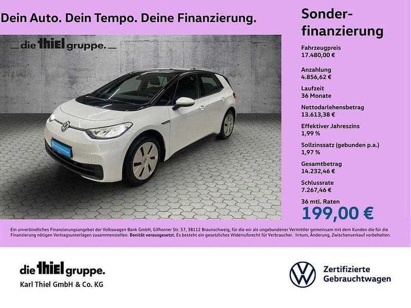 Gebraucht VW ID.3 Pure 110 kW (150 PS) 2021 Weiß Kleinwagen