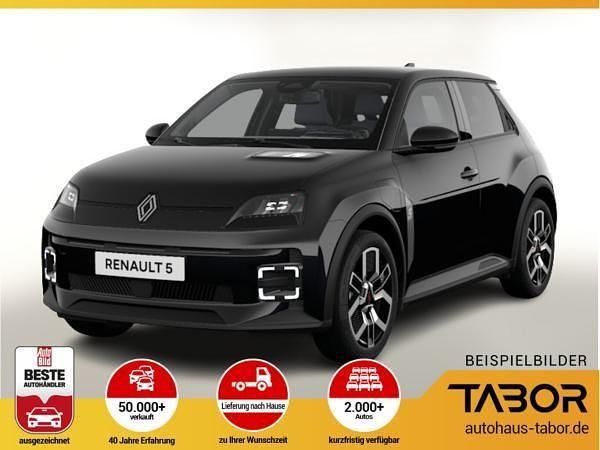 Schwarz (black pearlschwarz metallic) Neu 2025 Renault R5 Komfort Kleinwagen | 34.089 € (Fairer Preis) - Bild 1/3